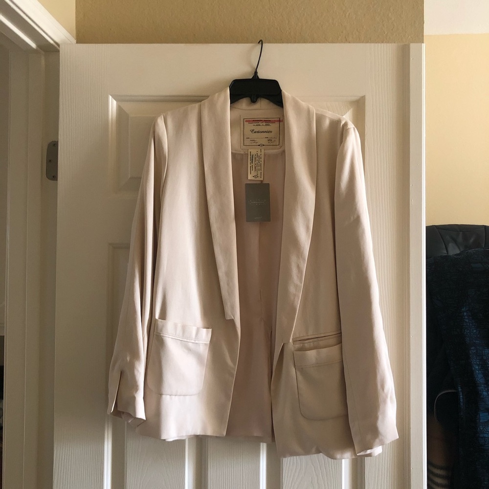 anthropologie cartonnier Blush Blazer Size 4